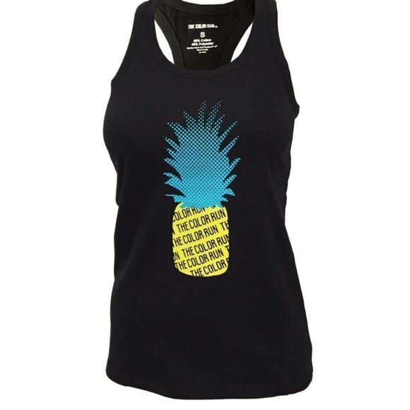 The color run pineapple tank top - Picture 1 of 6